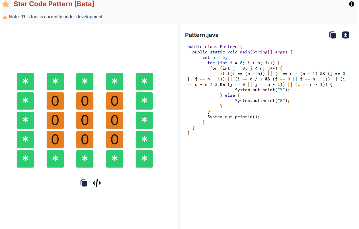 Code Pattern Generator