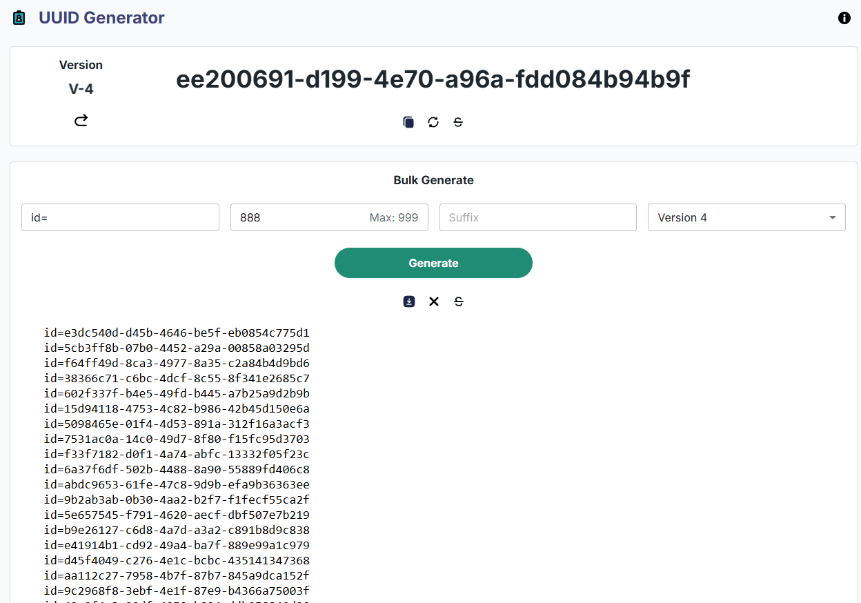 UUID Generator